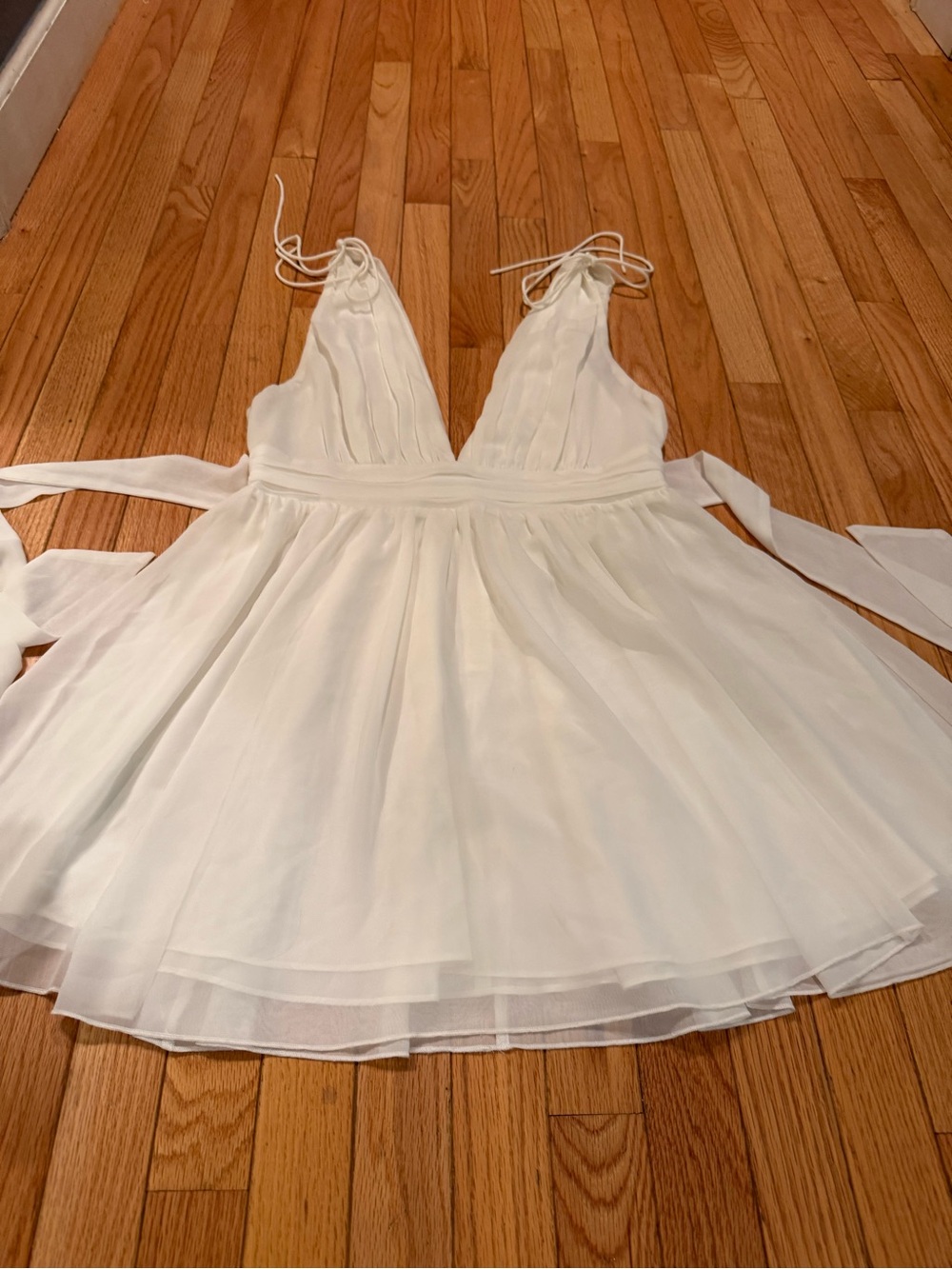 Lucy in the Sky White Mini Dress Bridal Romantic